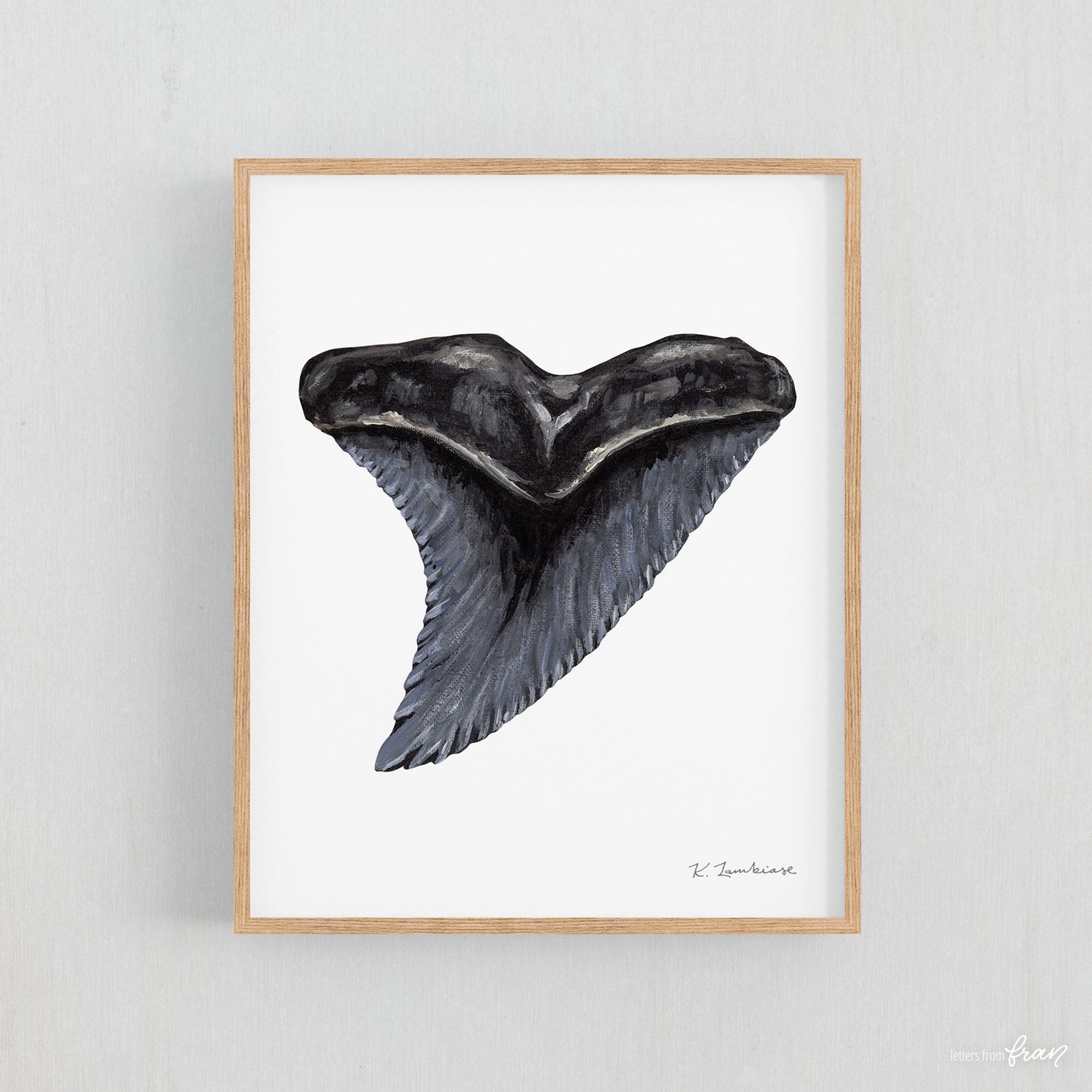 Snaggletooth Shark Tooth - Print