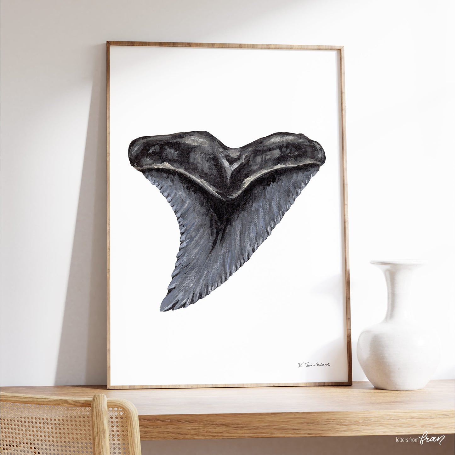 Snaggletooth Shark Tooth - Print