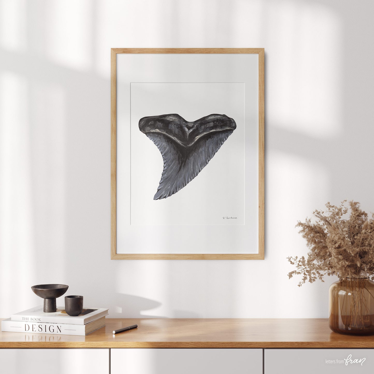 Snaggletooth Shark Tooth - Print