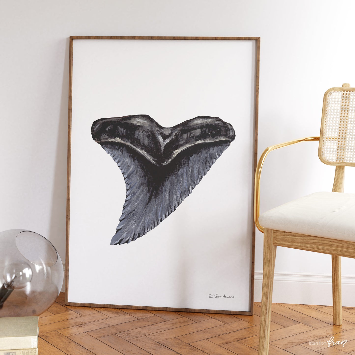 Snaggletooth Shark Tooth - Print
