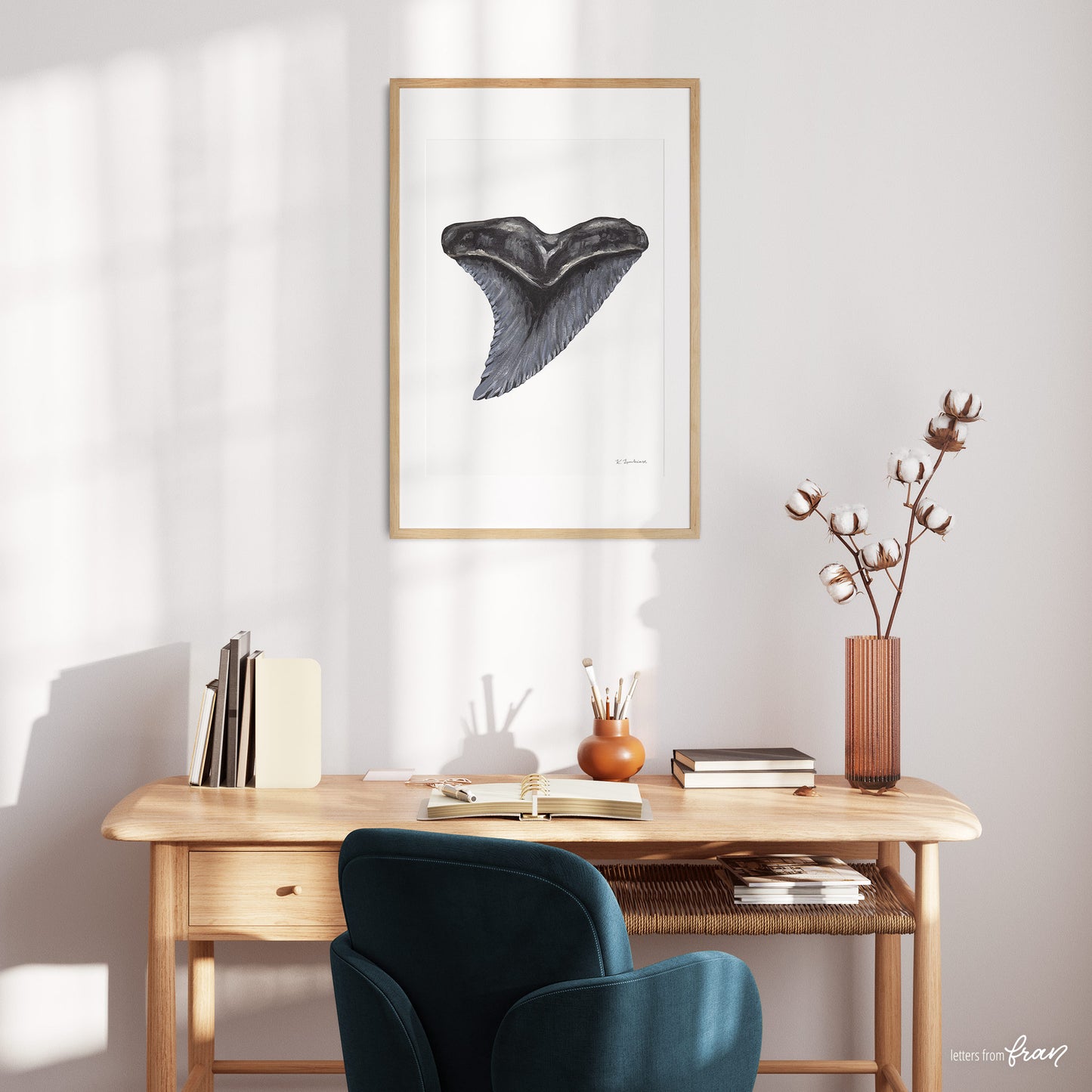 Snaggletooth Shark Tooth - Print