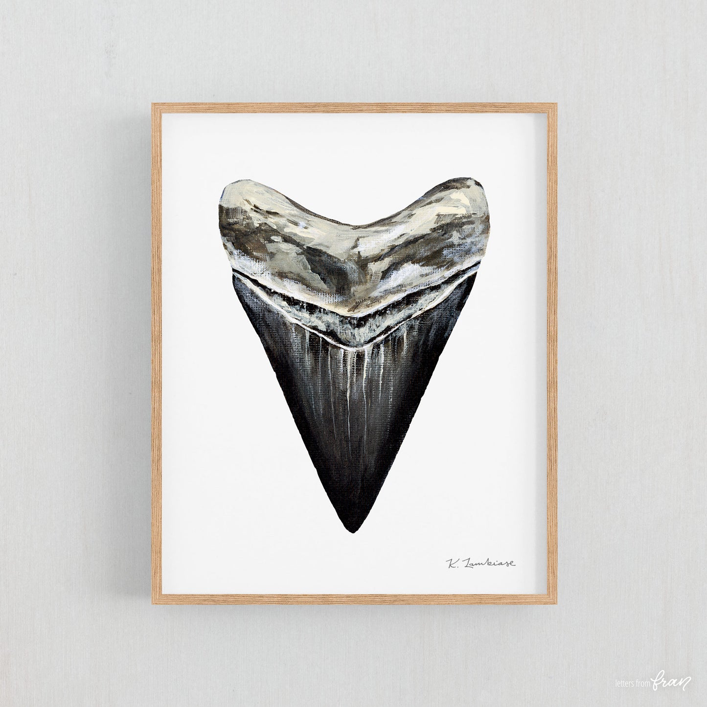 Megalodon Shark Tooth - Print