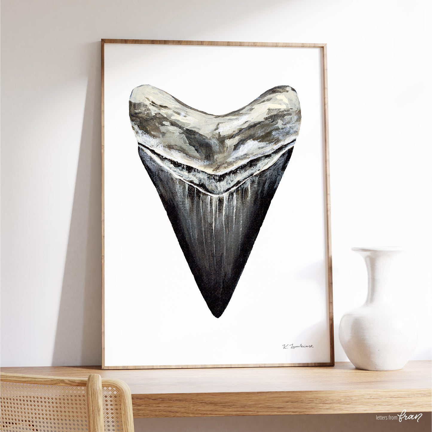 Megalodon Shark Tooth - Print