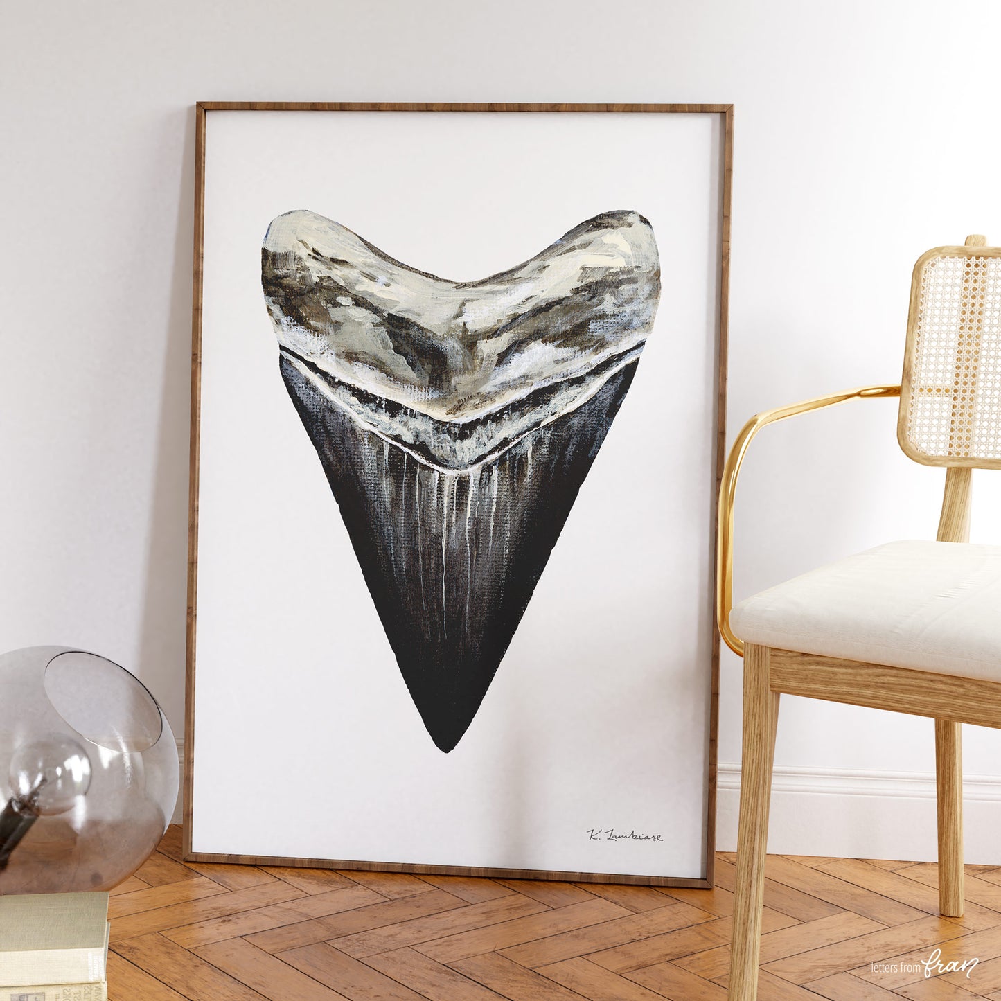 Megalodon Shark Tooth - Print
