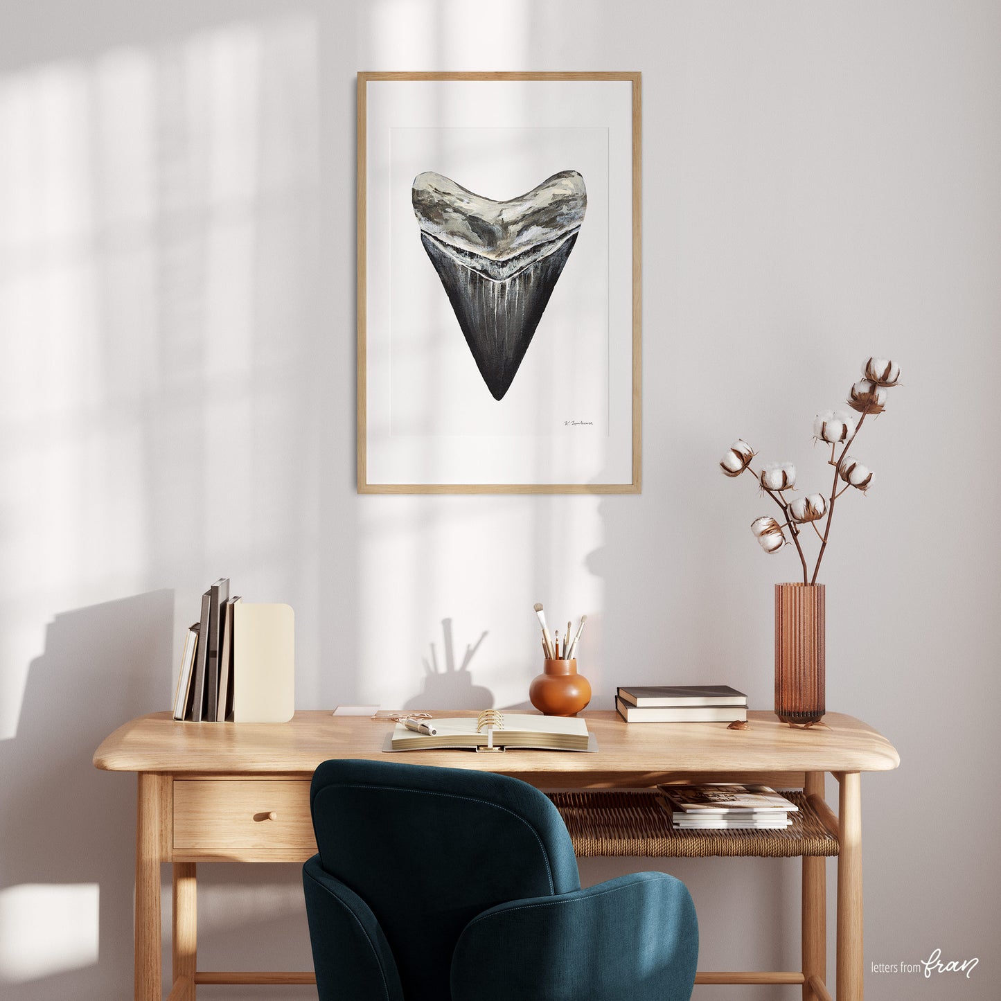 Megalodon Shark Tooth - Print