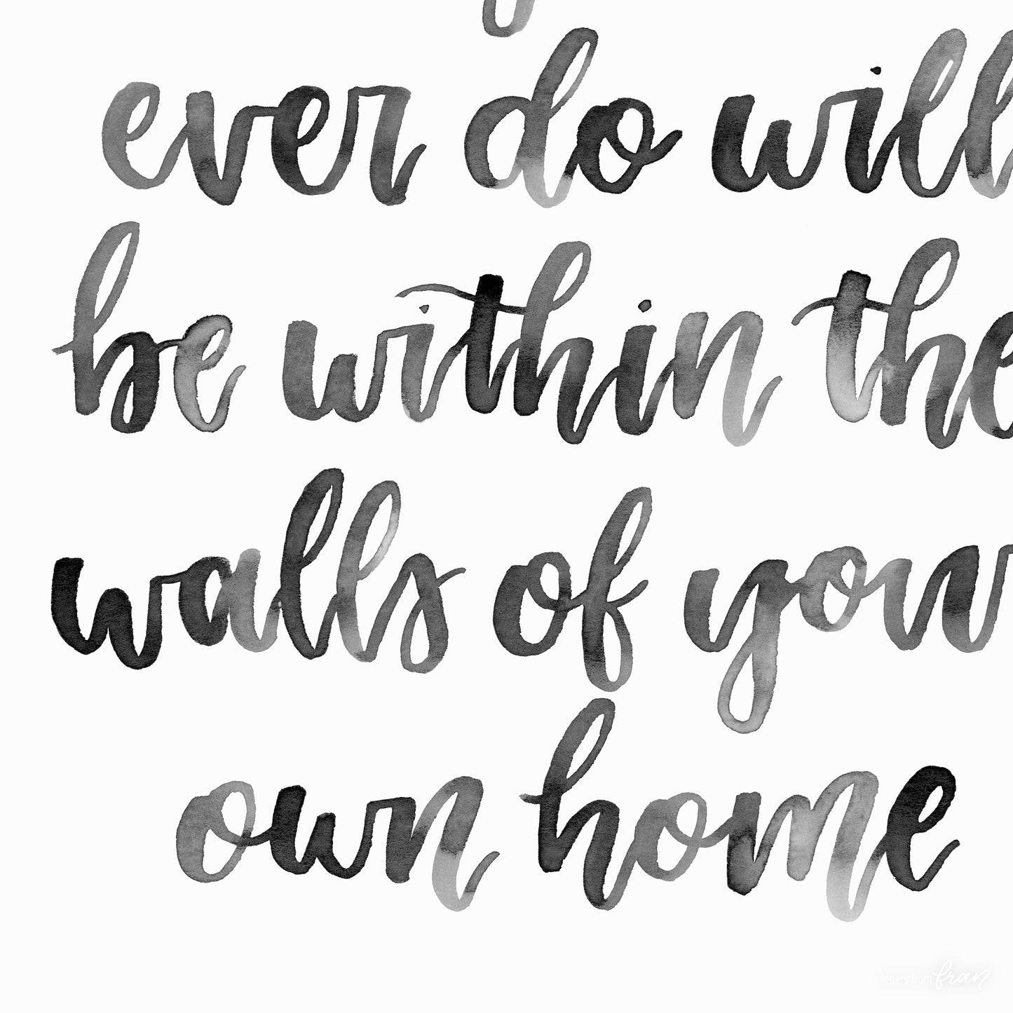 The most important work (Watercolor) - Print