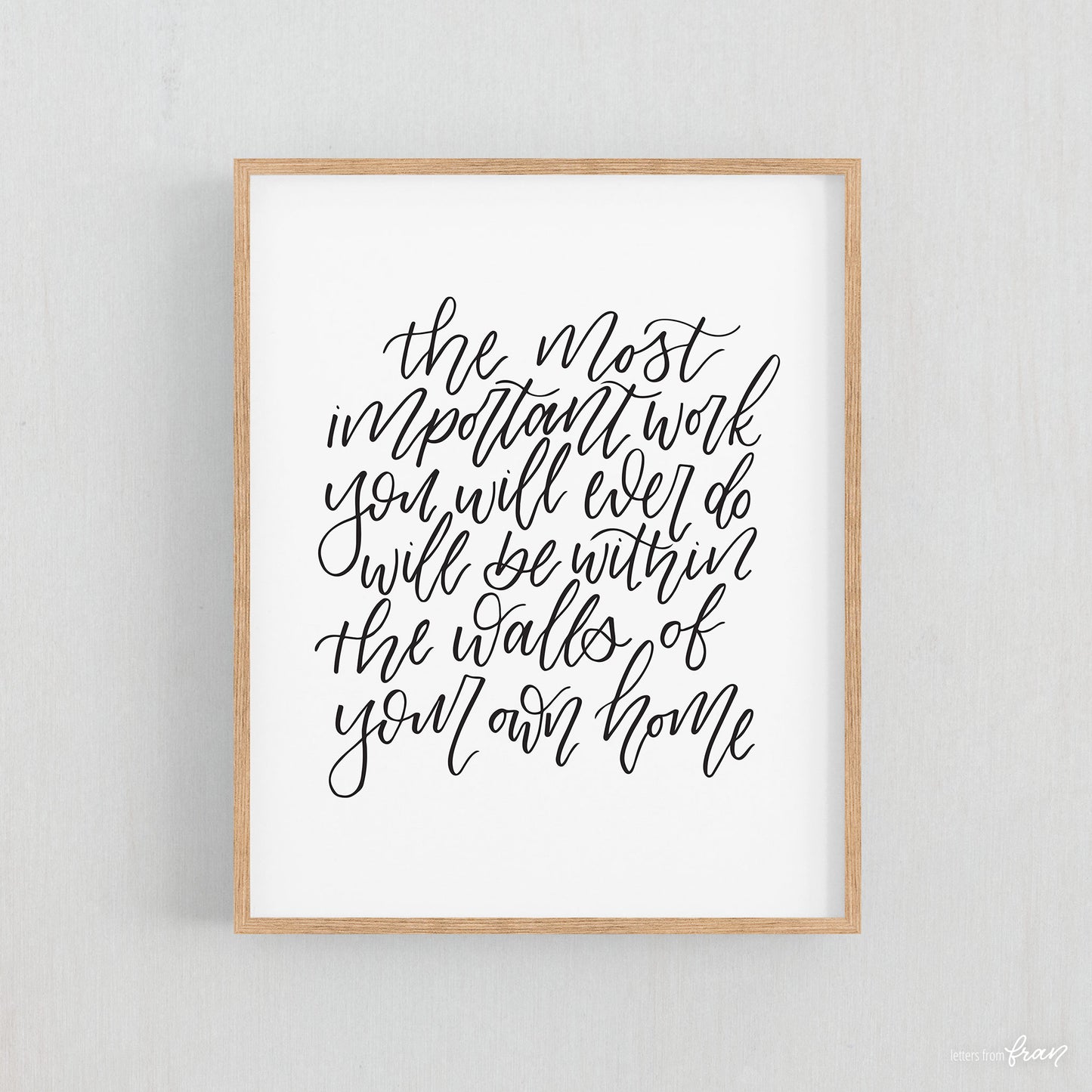 The most important work (Script) - Print