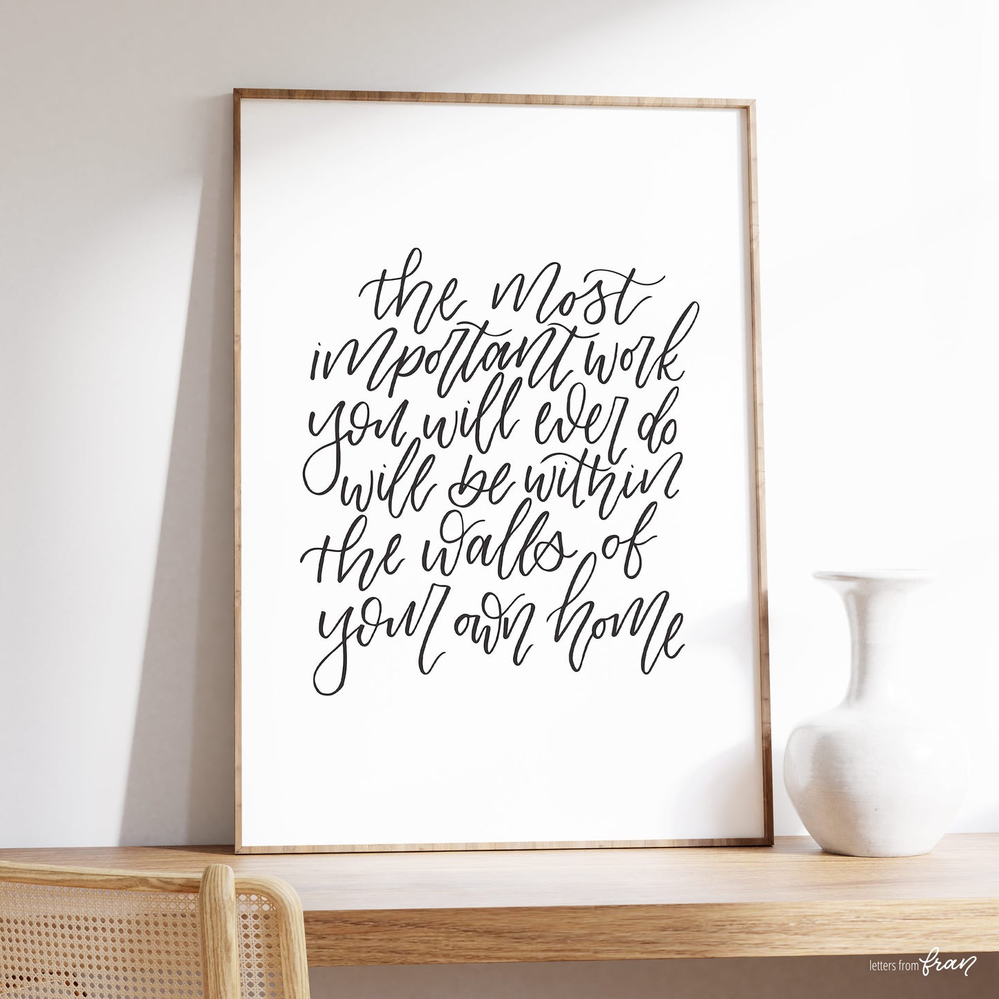 The most important work (Script) - Print