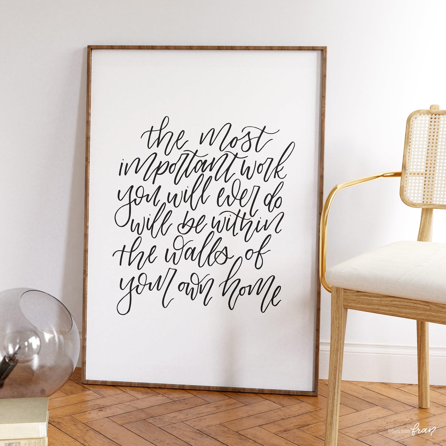The most important work (Script) - Print