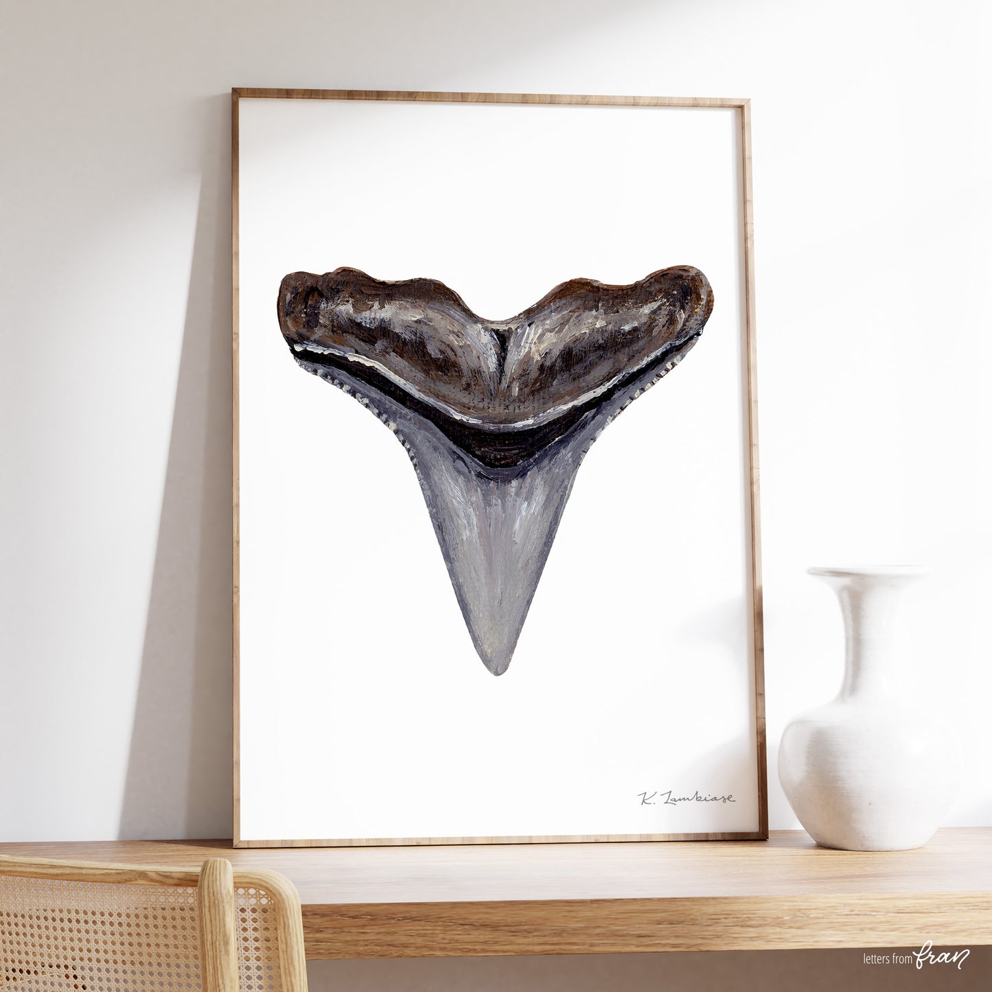 Hammerhead Shark Tooth - Print