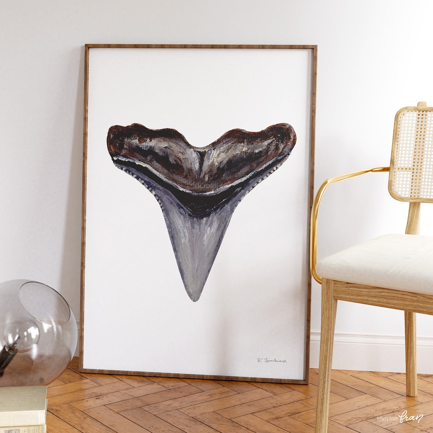 Hammerhead Shark Tooth - Print