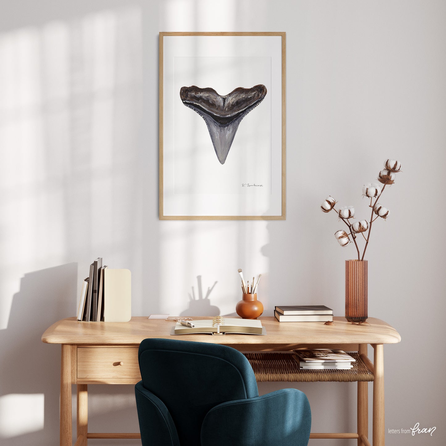 Hammerhead Shark Tooth - Print