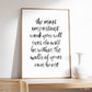 The most important work (Watercolor) - Print